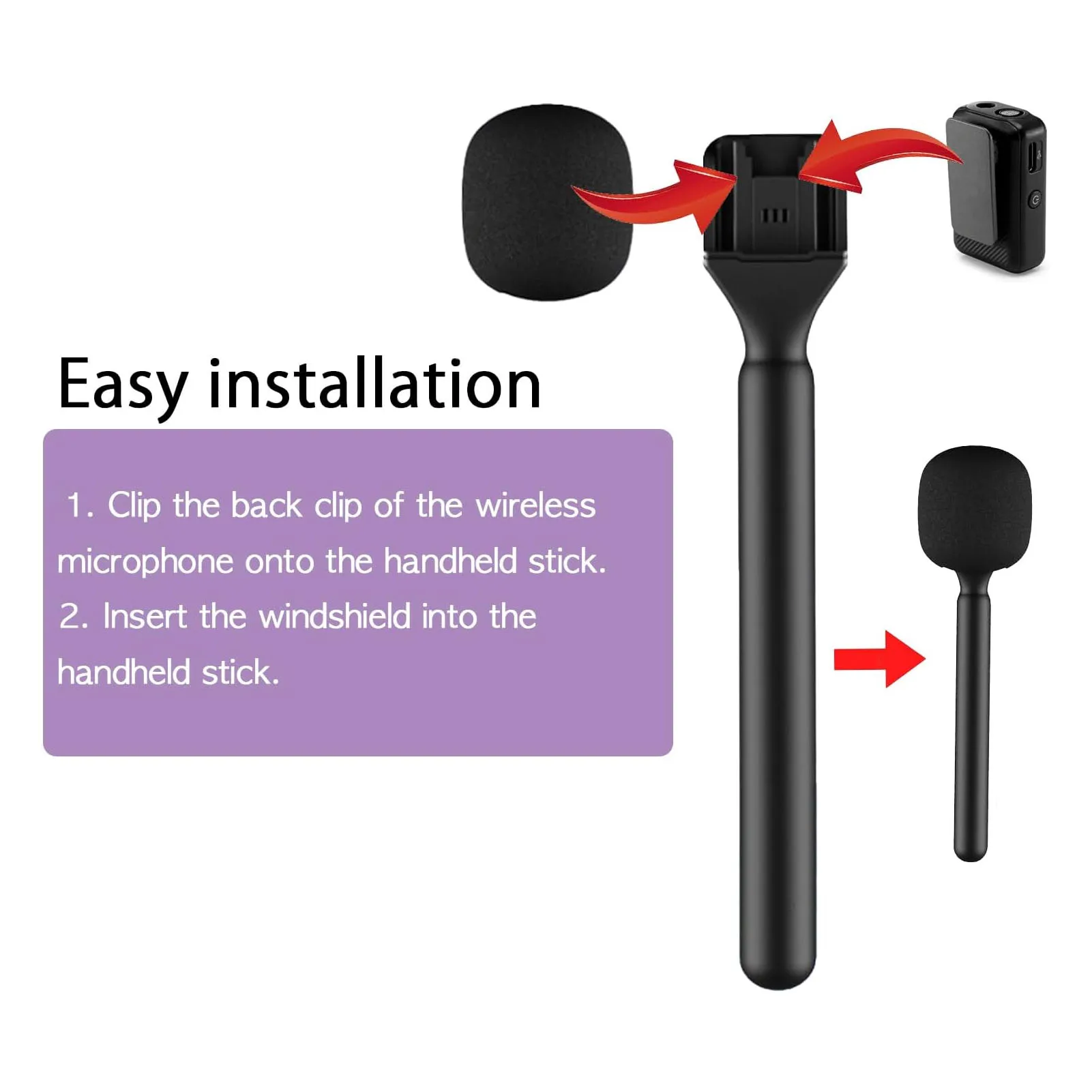 홀리랜드 무선 마이크 거치대 스탠드, 마이크 핸들 마운트 어댑터, Lark M1 C1 150 Synco G1 Movo 마이크 거치대 -  AliExpress