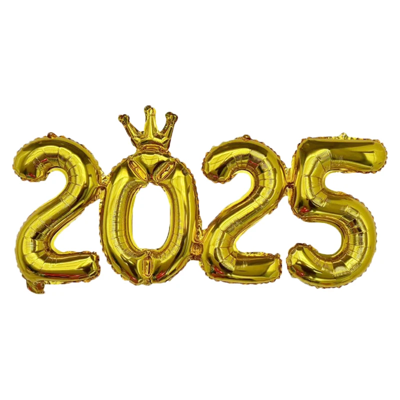 Elegant 2026 Foil Balloon Set for New Year's Eve Party & Festive Decor