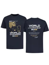  2022 Verstappen World champion Racer Max New 1 number dutch Racing Fans Short-Sleeved Team Logo Oversized T-Shirts For Men/Women 