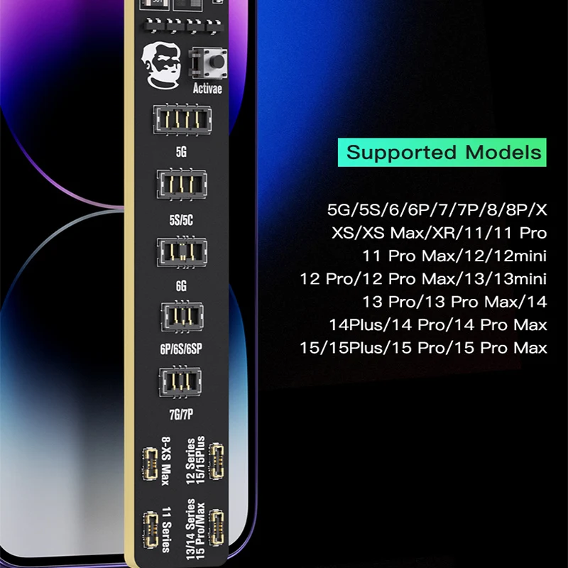 MECHANIC F018 F009 Battery Active Panel Fast Charge Detection Board iPhone 5-15 Pro Max Samsung Android Phone Activation