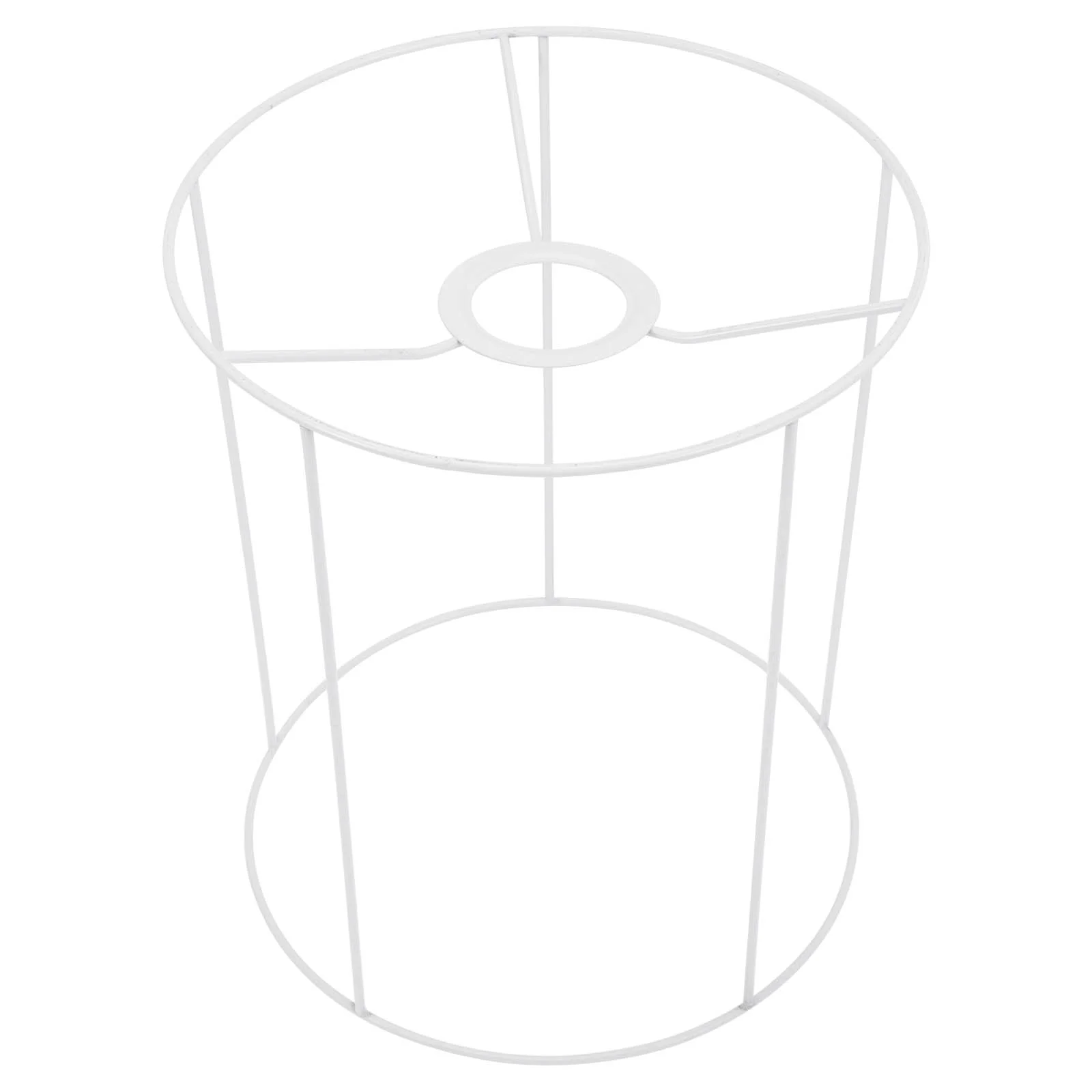 

Wrought Iron Lampshade Holder Hanging Rack Woven Frame Making Supply Light Bracket Table Desk DIY