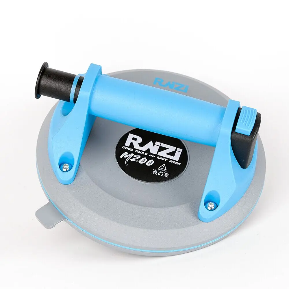 Raizi 8inch/200mm Vacuum Silica gel Suction Cup Lifter Sucker for Ceramic Tile Granite Glass Sealing Stone Move Handling Tools