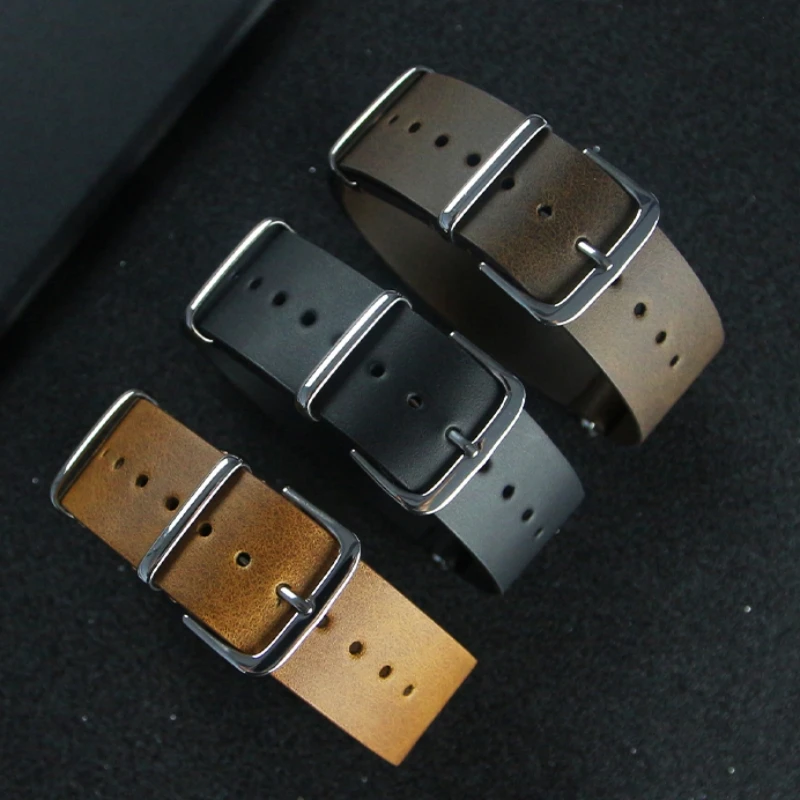 Elegant Leather Watch Band - PU Nato Strap Accessory Bracelet