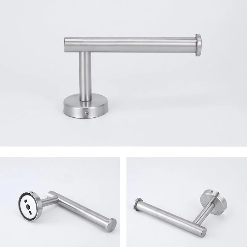 Stainless Toilet Roll Paper Towel Holder Rack hanger wall mount drill Gold silver black Bathroom Tissue wc Organizers