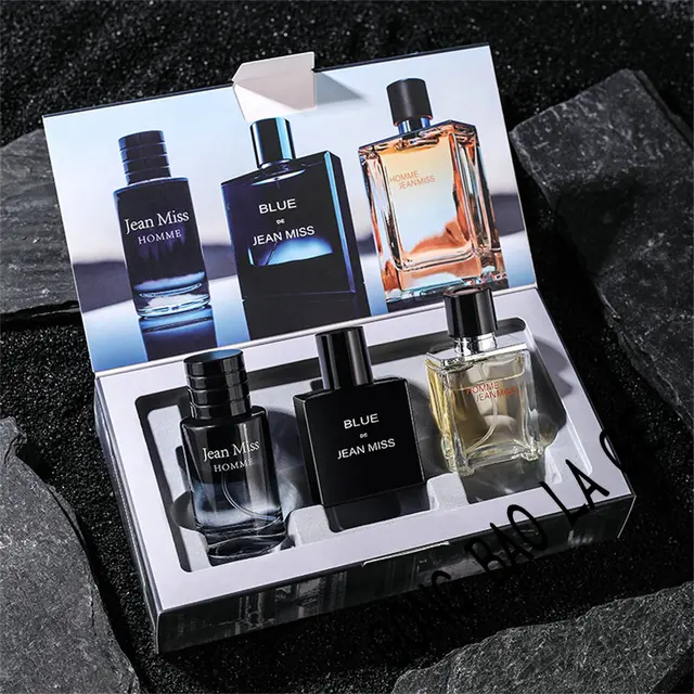 Haute qualité 90ml hommes Parfum boîte-cadeau 3 pièces ensemble Colognes Fascination Homme Profumo Uomo durable attirant femmes Parfums Homme 1