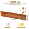 3Pcs Wood Challenge Coin Display Shelf Wall Mounted Military Coin Holder Display Case for Home Living Room Wooden Coin Holders 4