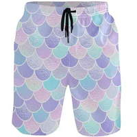 Mermaid Fish Scales Graphic Shorts Pants 3D Printing Hip Hop y2k Board Shorts Summer Hawaii Swimsuit Woman 2023 Surf Swim Trunks 2