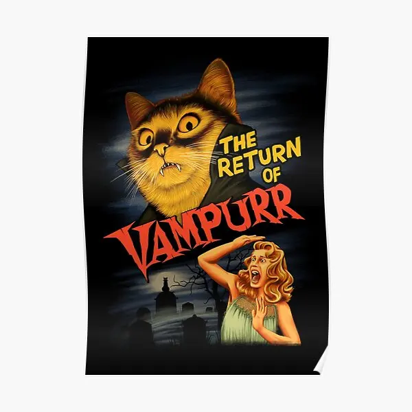 

Постер «Возврат вампурра», винтажный домашний принт, Настенная картина для комнаты, современный декор, декоративная картина, смешная Настенная роспись без рамки
