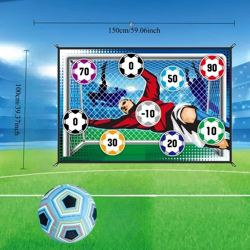 Soccer Game Mat Set Outdoor Indoor Toys Multiplayer Competitive Soccer Children Football Training Boy Gifts Parent-child Outdoor - 3