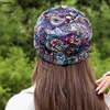 Women Slouchy Skullies Caps Ethnic Style Berets Hat Comfortable Spring Bonnet Cap New Warm Turban Short Brim Beanies Hats 2025 5