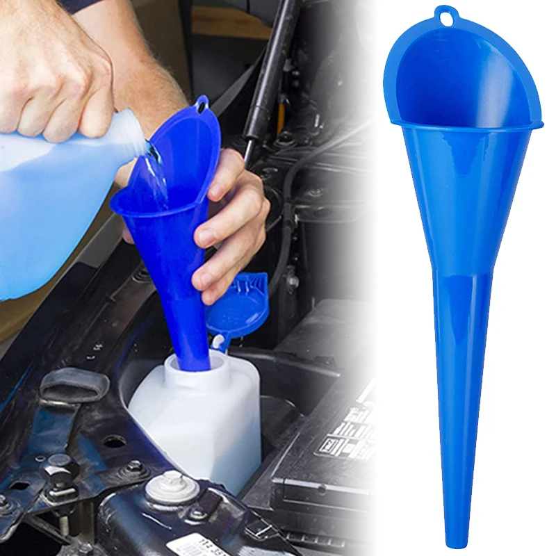 

Car Refueling Funnel Long Neck Funnel Gasoline Engine Oil Fuel Filling Tool Motorcycle Funnel Auto Accessories 4 Colors