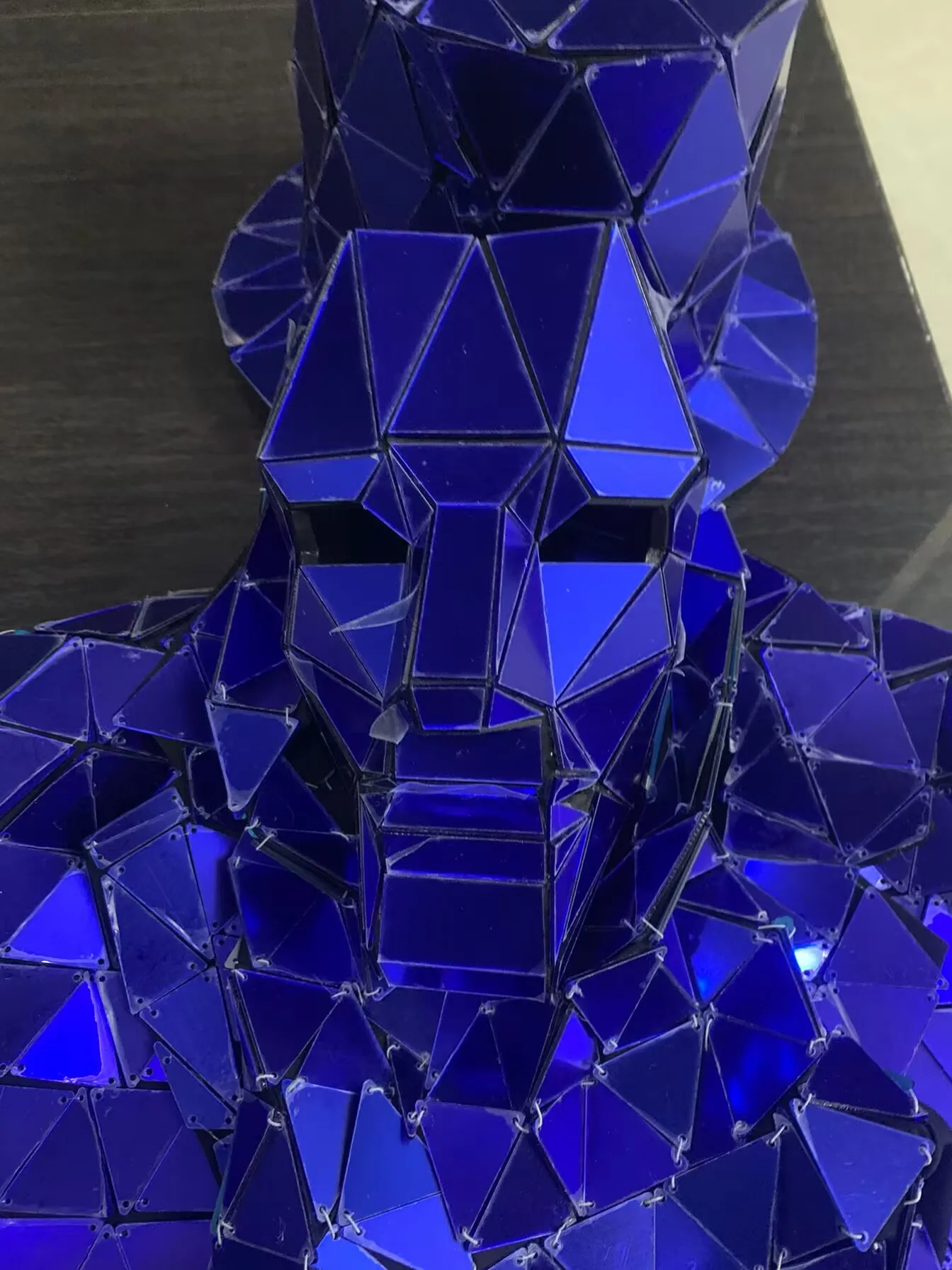 Blue mirrors Men Dancer costumes silver mirror costume stage show robot dance suits party halloween laser dance