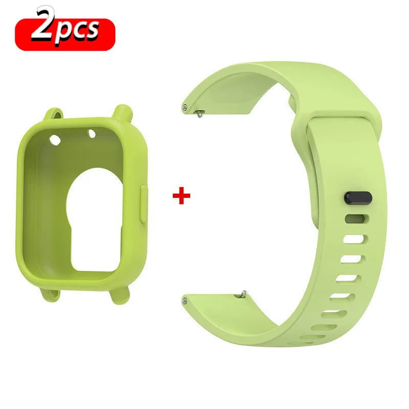 Premium Silicone Strap and Case for Active Smartwatch Bands