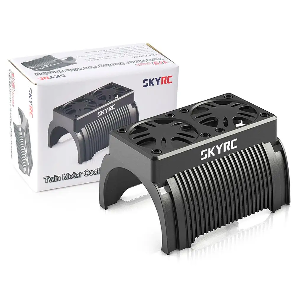 

SKYRC SK-400008-15 Twin Motor Cooling Fan With Housing 55mm Heatsink Compatible For 1/5 Scale Traxxas Arrma Remote Control Car
