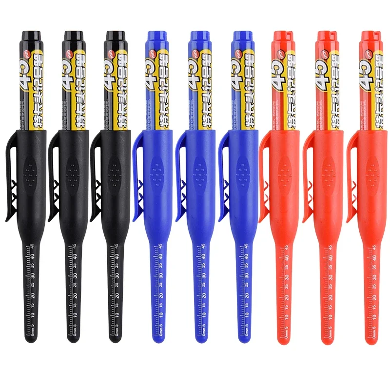 Deep Hole Multi-Purpose Waterproof Marker Pen for Woodworking and Metal