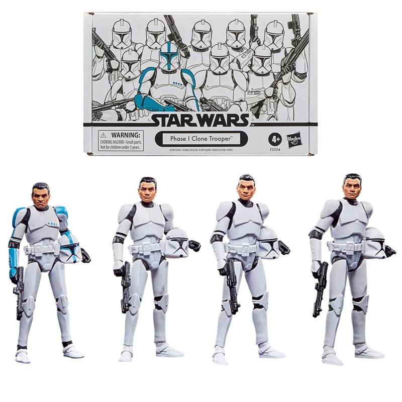 Star Wars Vintage Collection Phase I Clone Troopers Action Figure 4-Pack