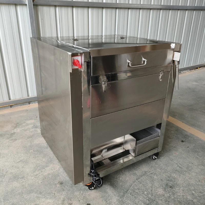2025New Commercial Vegetable Fruit Washing Peeling with Brusher Cleaning Potato Machine Stainless Steel 304 2