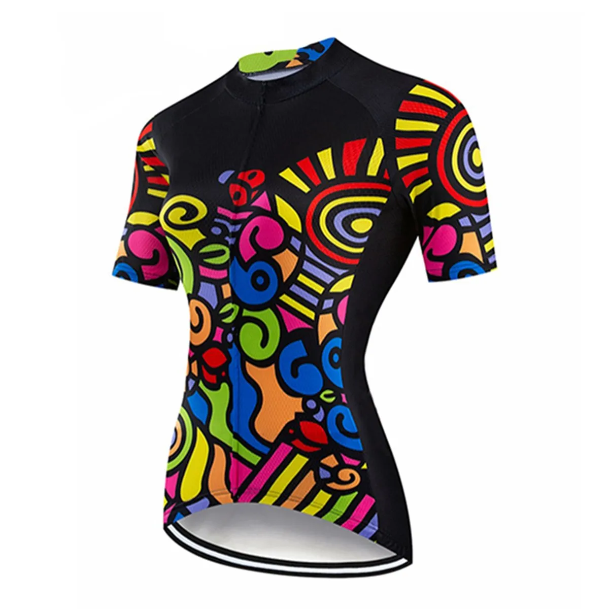 Cycling Shirt Women's Cycling Jersey Quick Dry Breathable Bike Shirts with Pockets, Bicycle Clothing for Road Biking Riding
