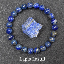 Starry Sky Radiance Blue Sandstone Beaded Bracelet (8mm beads)
