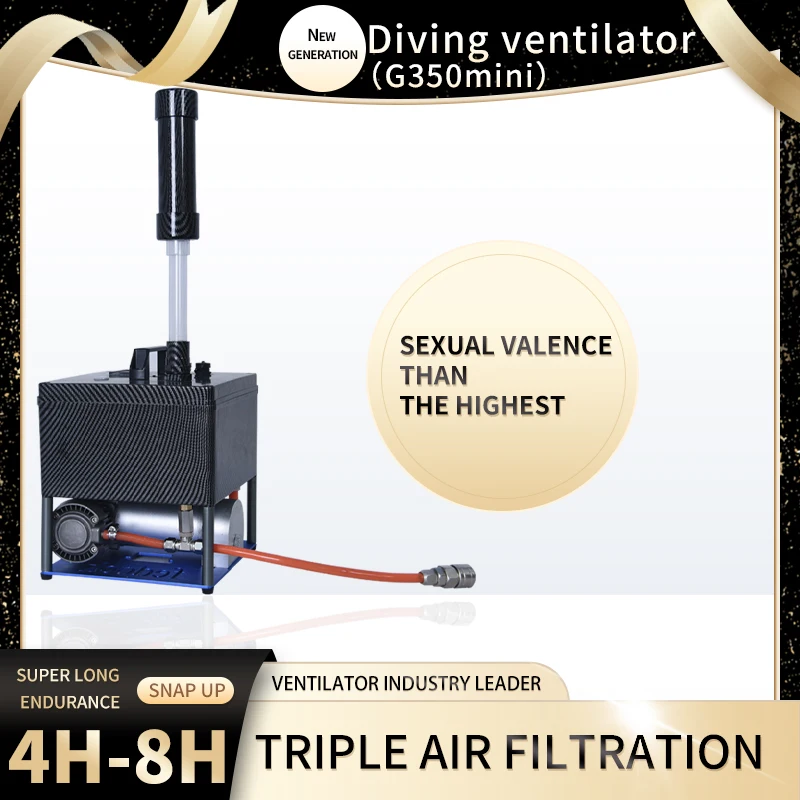 Tankless Diving System Diving 4-6 Hours Underwater Gold Rush Breathing Equipment Set 15 Meters Breathing Machine