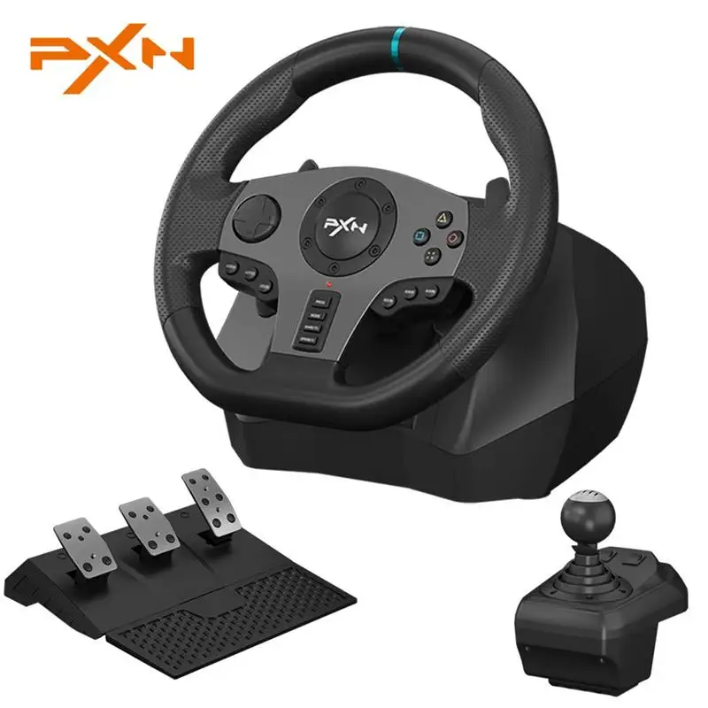 Volante Da Gioco Pxn V9 Volante Pc Gaming Racing Wheel Per Ps4/Ps3/Xbox One/Android Tv/Nintendo Switch/Xbox Series S/X