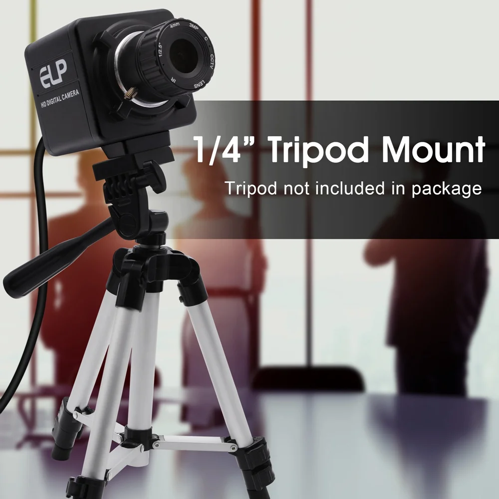 ELP 8MP Webcam With Fixed Focus 4/6/8/12mm CS Lens IMX179 Camera Industrial Full HD Mini PC Camera for Windows,Linux,Mac 5