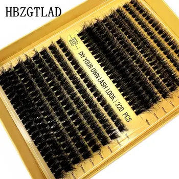 DIY 5D Fluffy Lash Clusters Thick Eyelash Curl Extension 9