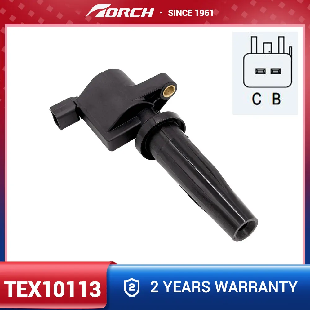 

Ignition Coil TORCH TEX10113 Replace for 1578771 1224925 1314271 8694741 4M5G-12A366-BA 4MG1-2A366-BB LF16-18100-B LF16-18100-A
