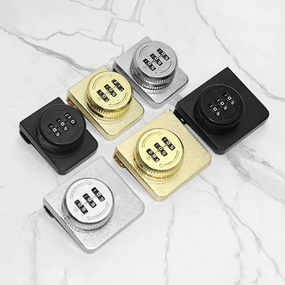 

3 Digital Code Glass Cabinet Door Lock No punching Zinc Alloy Password Lock Display Case Lock Buckle Locker Lock Hardware