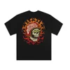 European and American Motorcycle Heavy Short Sleeve T-shirt Male Rock American Retro Cotton Harley Motorcycle May Khaki Print 1