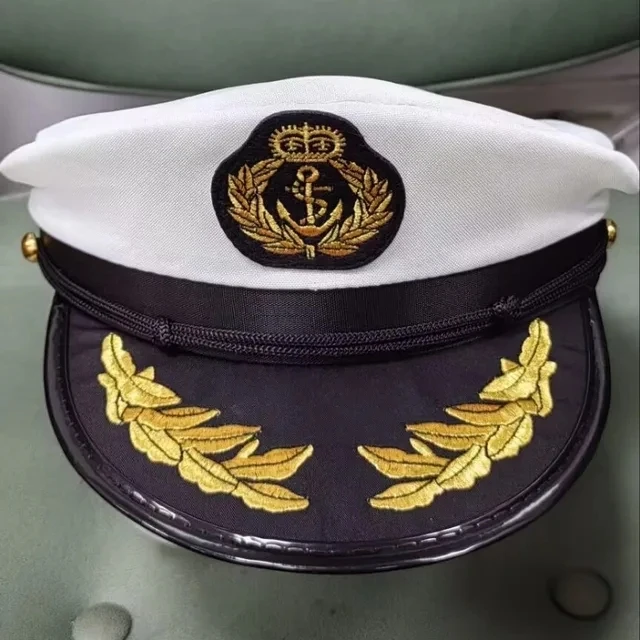 Erwachsenen-Yacht-Militärhüte, Bootsleiter-Kapitänsmütze, Verstellbare Kapitänsmütze für Party und Karneval, Erwachsenen-Kostümhut für Männer und Frauen – Detail 19