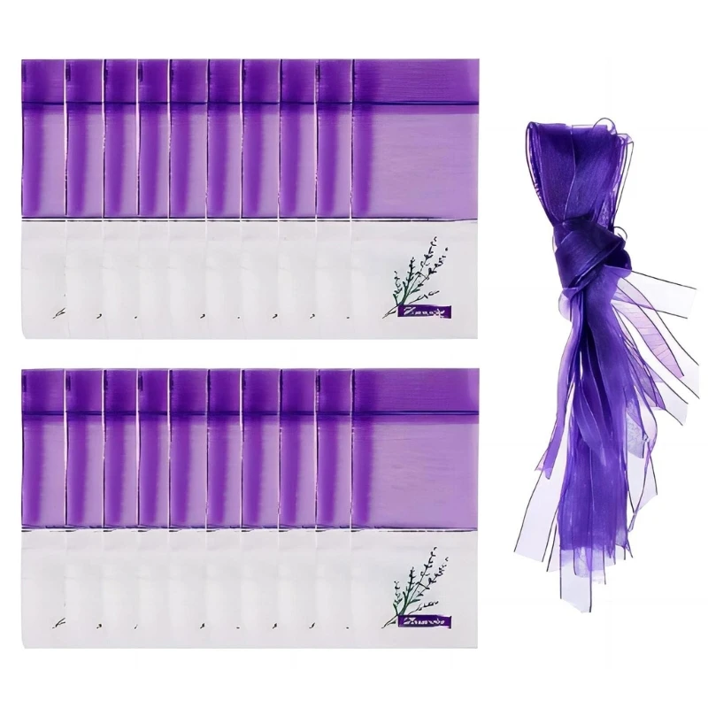 Lavender Bag 20PCS Empty Sachets for Drawers Fragrances,deodorant sachet bags,fragrance bags