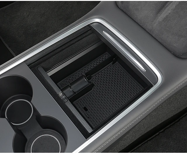 BASENOR Tesla Model Y Model 3 Centre Console Organiser Tray TPE Control  Lower Bottom Storage Box Fit Model Y Model 3 2023 2022 2021 : :  Automotive