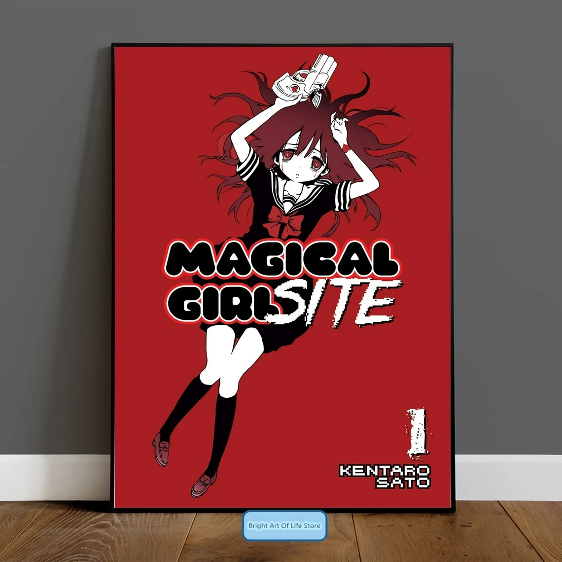 Cloth Poster Wall Scroll Anime Magical Girl Mahou Shoujo Site Asagiri Aya  60x40 HD Print Wall