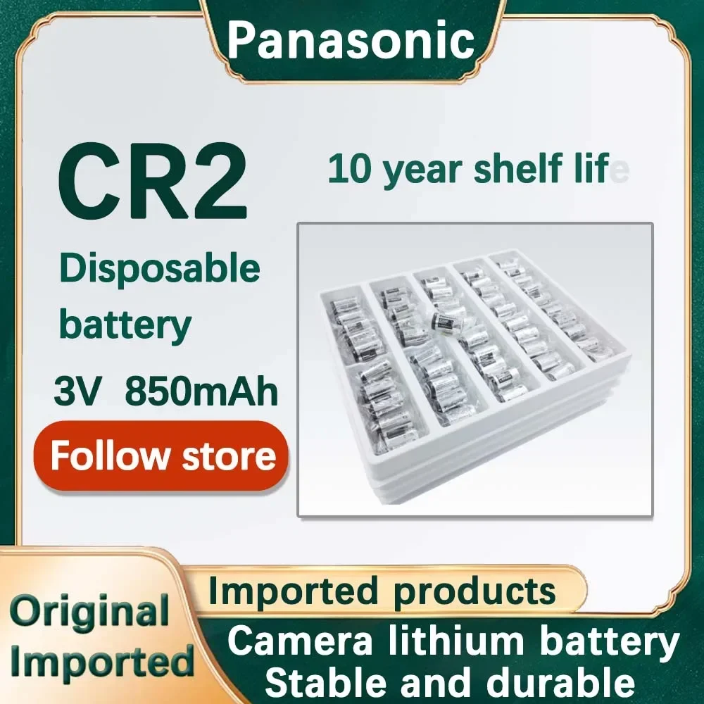 1PCS Panasonic CR2 CR15H270Rangefinder 3V Lithium Manganese Battery Polaroid mini 25 Camera Printer Disc Brake Lock GPS Security
