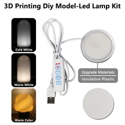 Bambu Lab Adjustable LED Lamp Kit - White/Cold/Warm Light DIY Set - 4pcs (3 Colors Support)