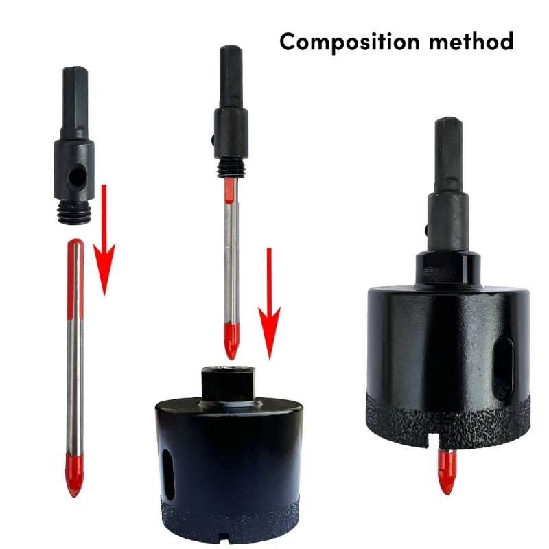 

Diamond Hole Saw with Bit Tile Hole Saw with Center Drill Bit for Marble Drop Shipping