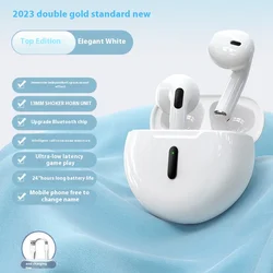 Experience True Wireless Sound: Bluetooth 5.3 Noise Cancelling Earbuds with Mic (White)