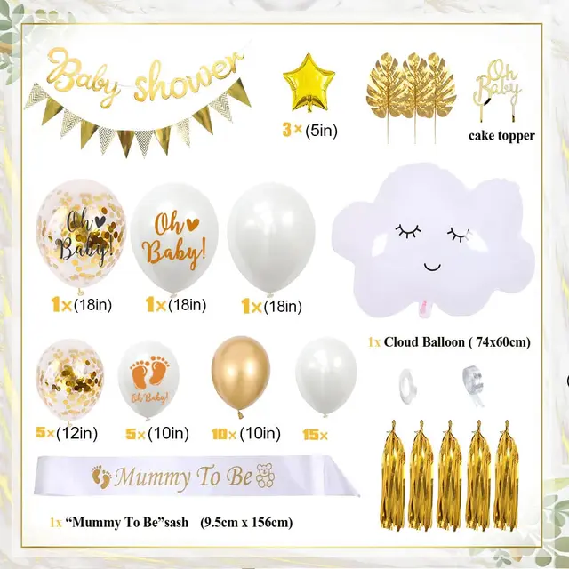 Baby Shower Party Decorations Newborn Boys Girls Baby Shower