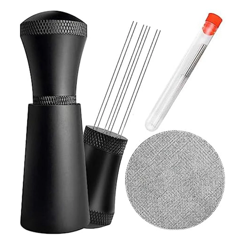 

WDT Tools Espresso Distribution Tool-With Stand Fits For Breville8 Series Espresso Coffee Machines And 54Mm Portafilter Black