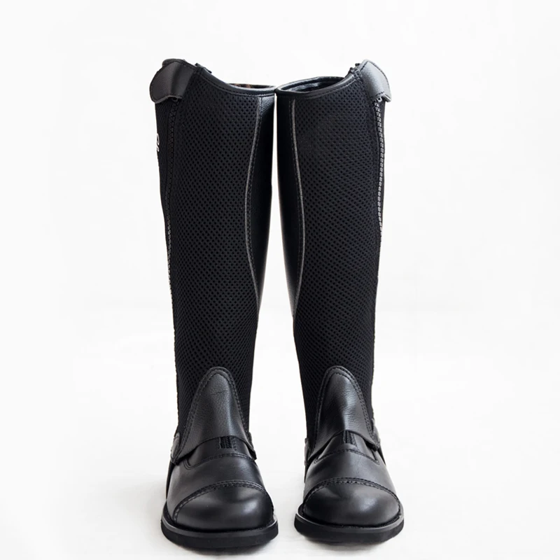 Summer Equestrian Leg Guards Adult Children Horse Riding Boot Covers Outdoor Training Knee Brace Knight Gaggets 2