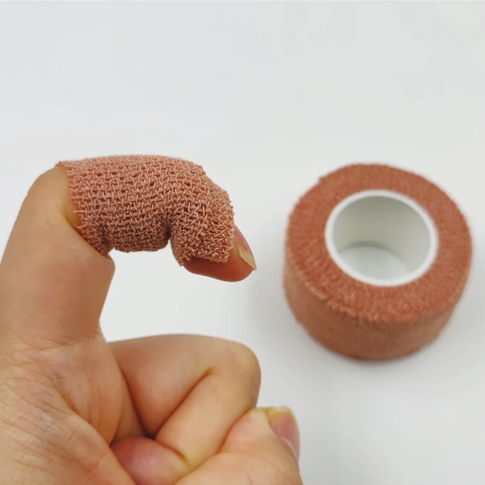 DL Brand Finger tape 6 rolls 100% Cotton Finger protection 2.5cm x 3.6m For Golf Volleyball Basketball Cycling Fishing Sports