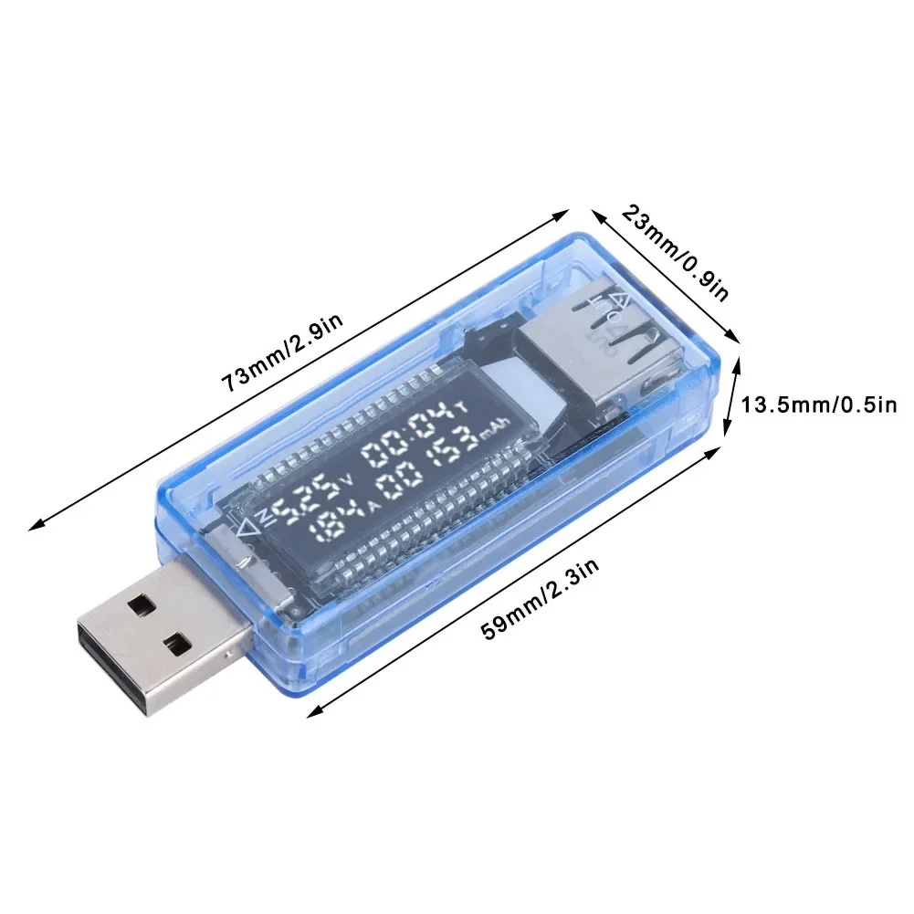 배터리 용량 표시 및 충전 상태 모니터링을 위한 메모리 기능을 갖춘 휴대용 KWS V20 USB 전압 전류 측정기