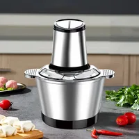 Stainless Steel Electric Meat Grinder Home Use Garlic Crusher Commercial Food Processor  Capacity Multifunctional Vegetable 2