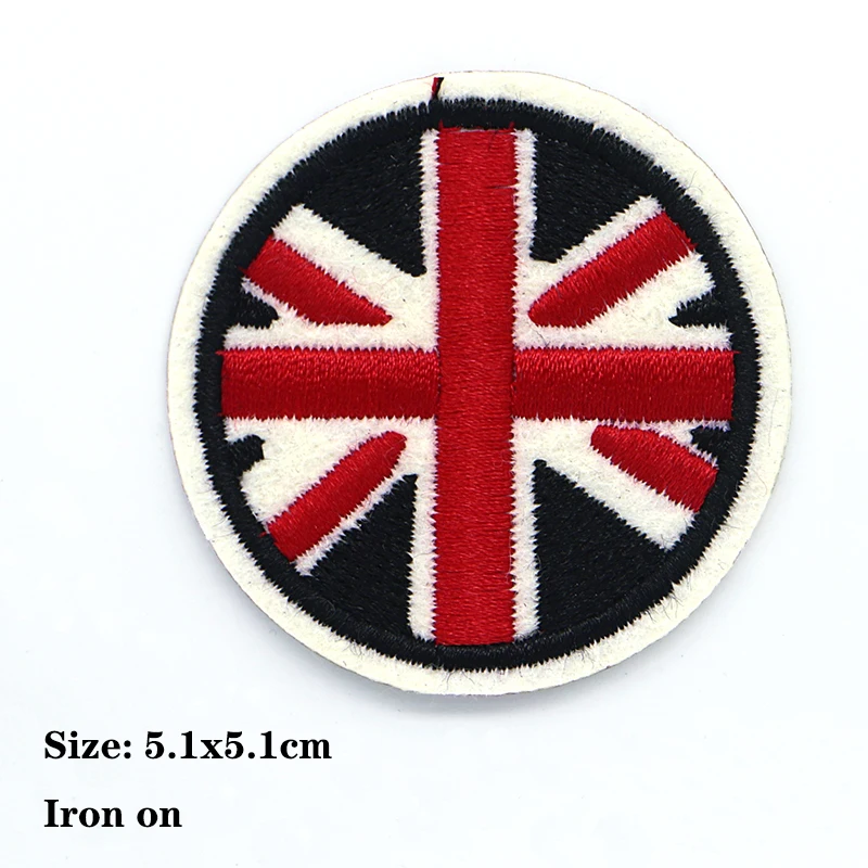 라운드 스타 베어 앵커 자수 패치 의류용 야외용 다리미 부착 패치 DIY 자수 패치 옷에 붙이는 스티커