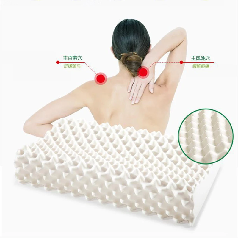 Natural Latex Pillow Pure Latex Stock Solution Neck Pillows Memory Adult Pillow Thai Children Latex Pillow 2