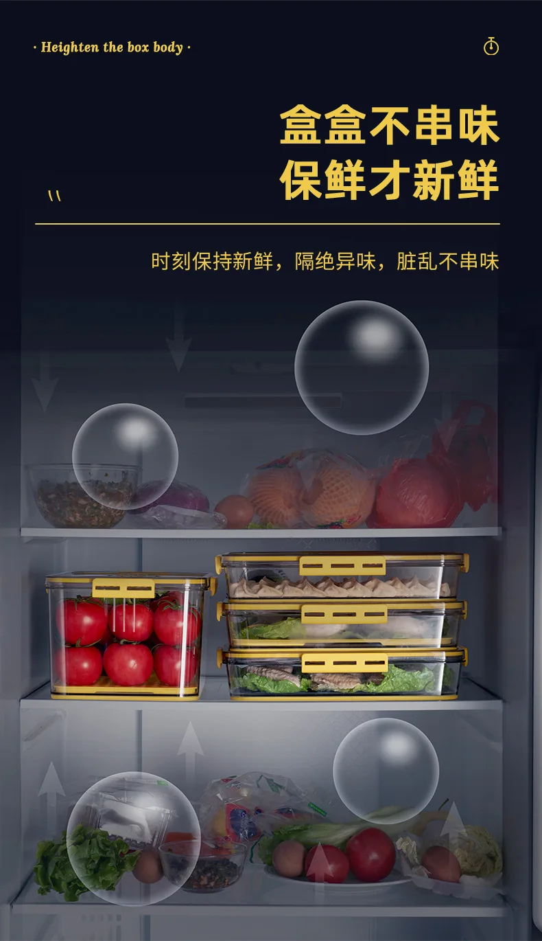 Bacs De Rangement Transparents Pour Réfrigérateur, Organisateurs De Réfrigérateu