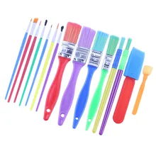 

in 1 Kids Art and Craft Painting Drawing Tools Mini Sponge Brush Set Fun Kits Early DIY Learning (Random Color)