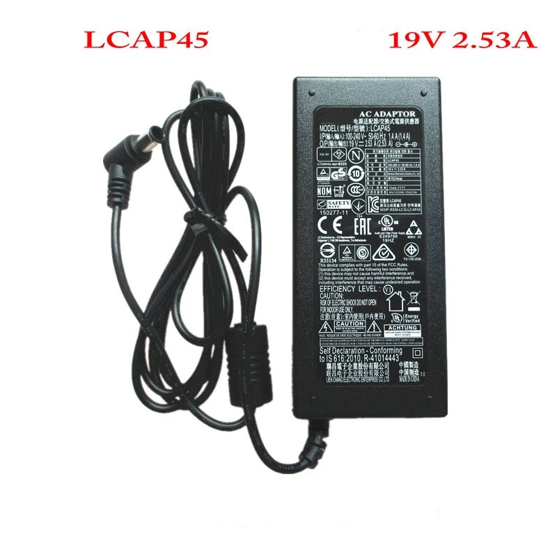 Original 19V 2.53A 48W Power Supply Cord TV Ac Dc Adapter for LG LED 19