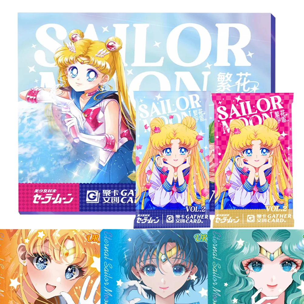 

Japanese Anime Sailor Moon Cards Magical Girl Rare Secret Garden Rotating Colored Window Signboard Toys Cards Birthday Gifts